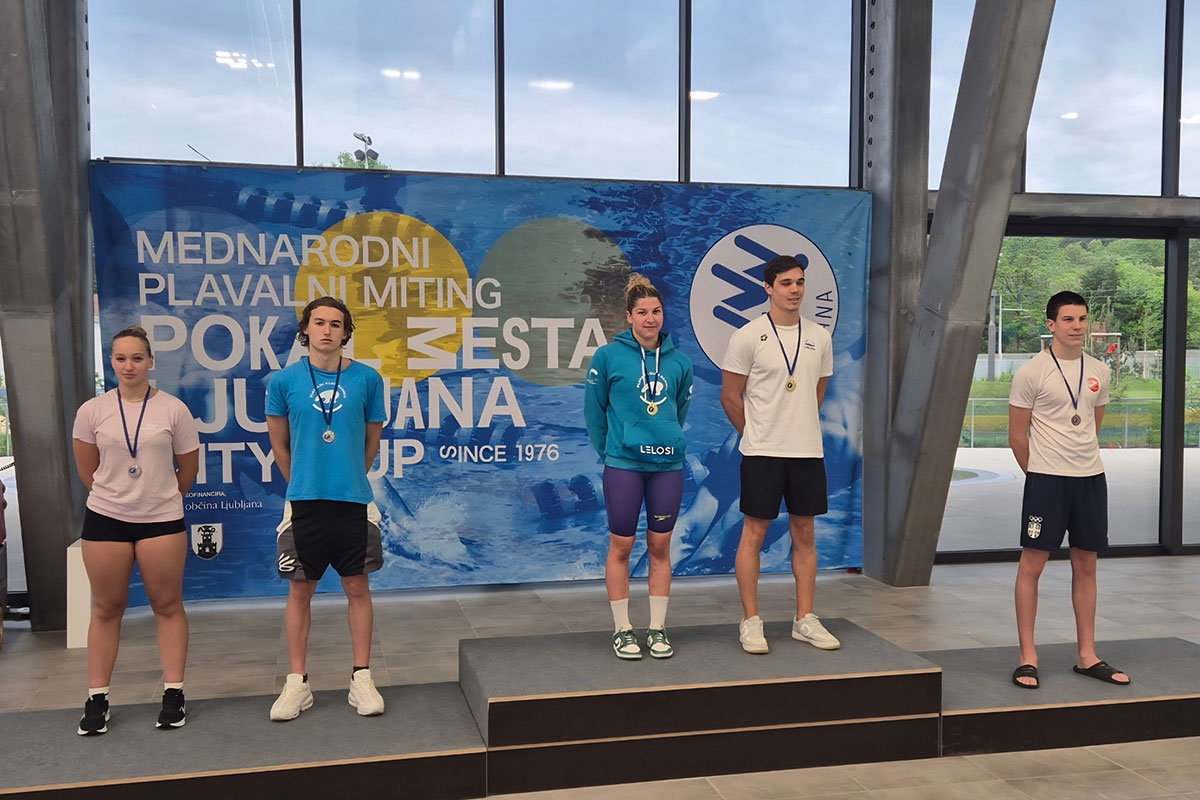 Calcitovi plavalci uspešni na mednarodnem mitingu Pokal mesta Ljubljana
