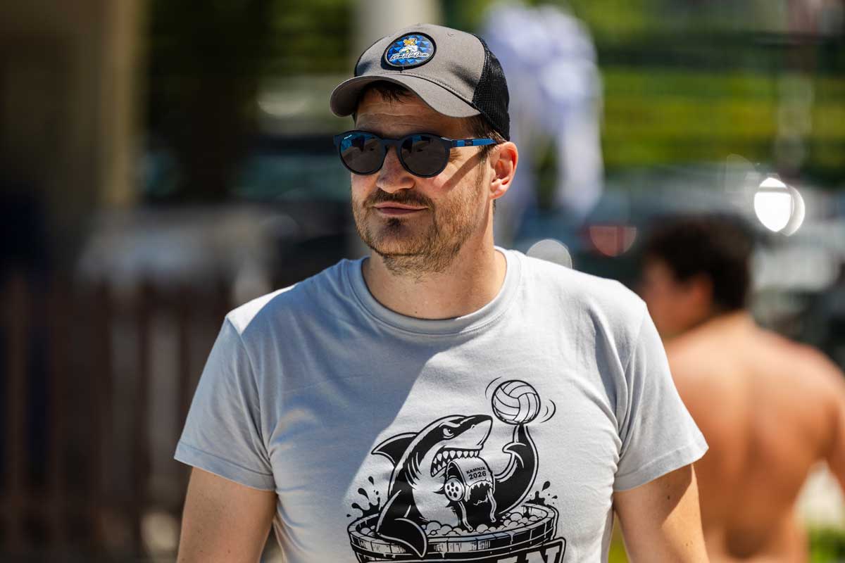 Goran Blažević je v Kamnik pripeljal mlade vaterpoliste iz Varaždina. (Foto: Gašper Šenica)