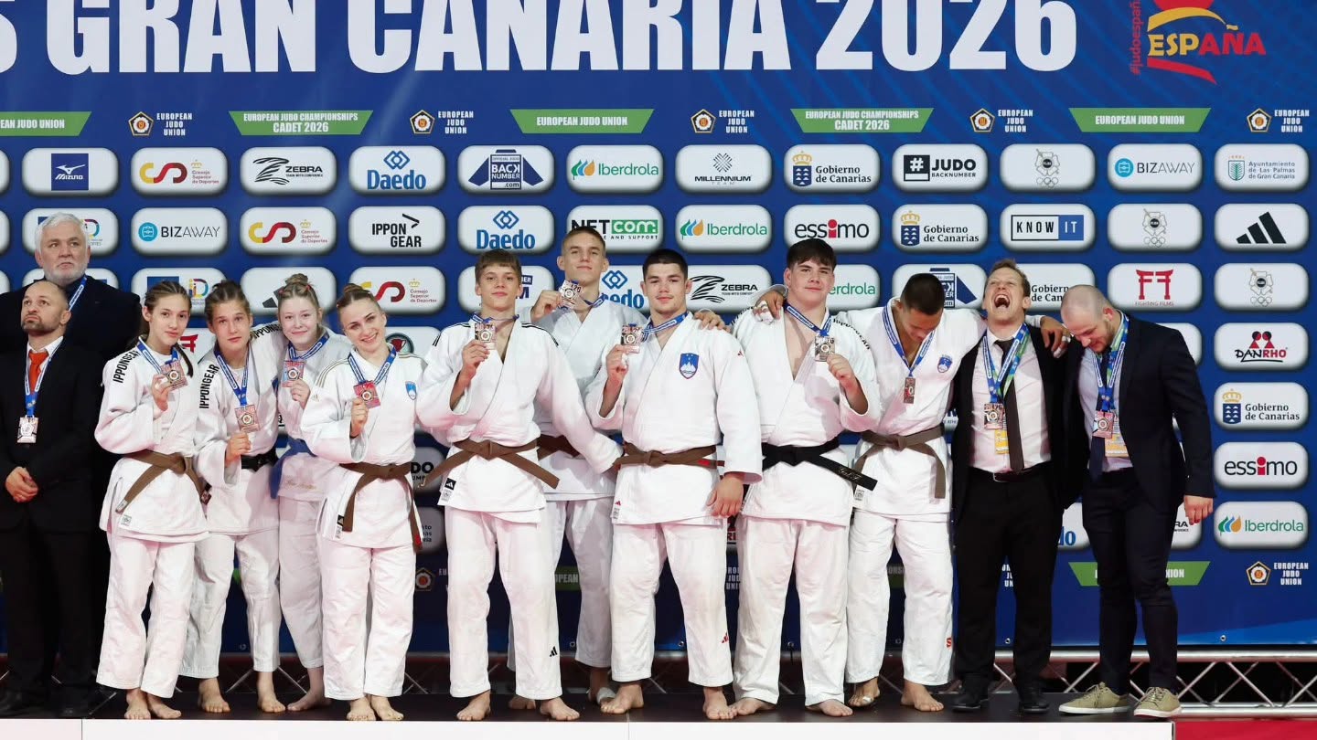 Judoistka Nastja Drakšič Koštomaj z dragocenimi izkušnjami in zgodovinskim ekipnim bronom na evropskem prvenstvu